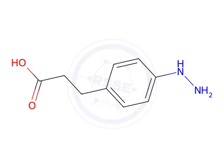 Chemical structure of 3-(4-hydrazinophenyl)propanoic acid