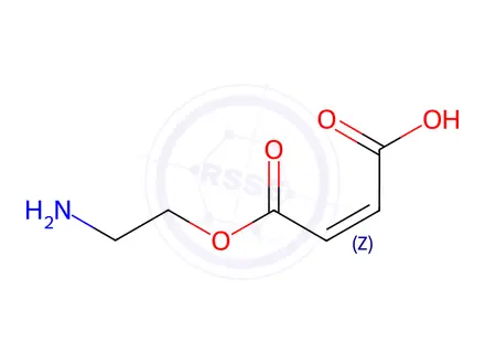 Chemical structure of (Z)-4-(2-Aminoethoxy)-4-oxobut-2-enoic Acid