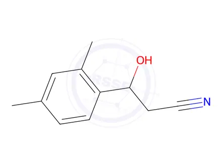 Chemical structure of 3-(2,4-Dimethylphenyl)-3-hydroxypropanenitrile