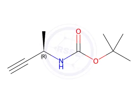 Chemical structure of (R)-N-Boc-3-amino-1-butyne