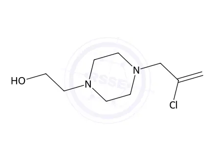 Chemical structure of 2-(4-(2-Chloroallyl)piperazin-1-yl)ethan-1-ol