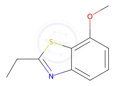 Chemical structure of Benzothiazole, 2-ethyl-7-methoxy-(9CI)