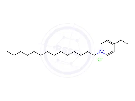 Chemical structure of tetradecyl-4-ethylpyridinium