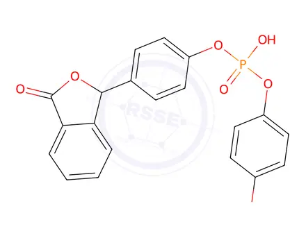 Chemical structure of phenolphthalein monophosphate