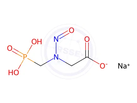 Chemical structure of Glyphosate-N-nitroso mono sodium salt