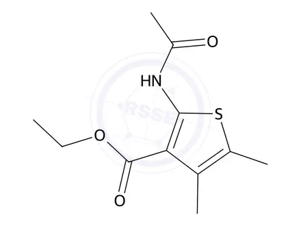 Chemical structure of Ethyl 2-acetamido-4,5-dimethylthiophene-3-carboxylate