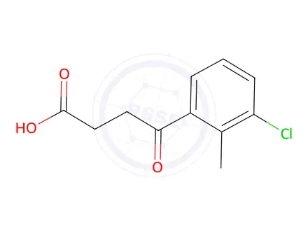 Chemical structure of 4-(3-Chloro-2-methylphenyl)-4-oxobutanoic acid
