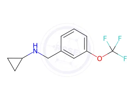 Chemical structure of N-(3-(trifluoromethoxy)benzyl)cyclopropanamine