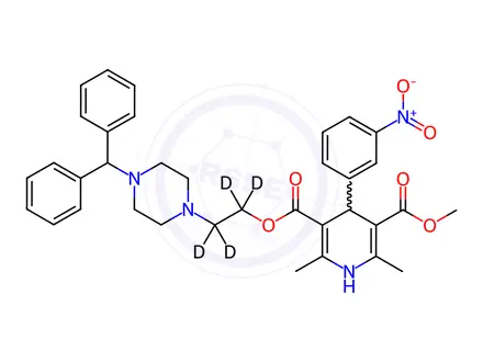 Chemical structure of Manidipine-d4