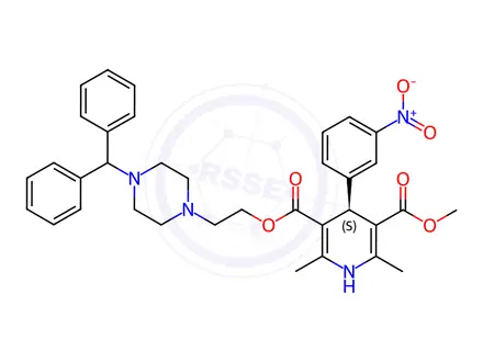 Chemical structure of (S)-Manidipine