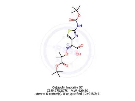 Chemical structure of Cefazolin Impurity 57