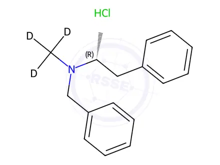 Chemical structure of (R)-Benzphetamine-D3 Hydrochloride
