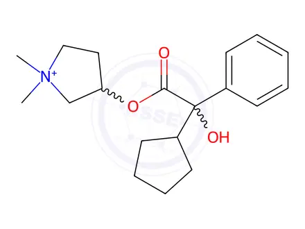 Chemical structure of Glycopyrronium