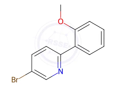 Chemical structure of 3-Bromo-6-(2-methoxyphenyl)pyridine