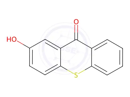 Chemical structure of 2-Hydroxy-9H-Thioxanthen-9-One