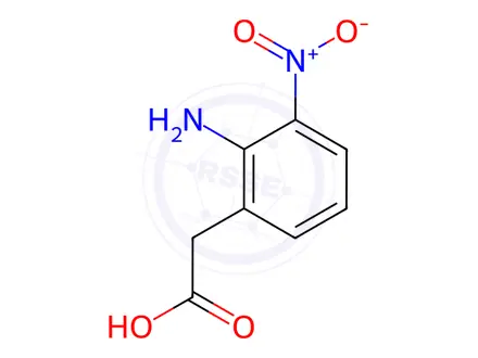 Chemical structure of 2-(2-Amino-3-nitrophenyl)acetic acid