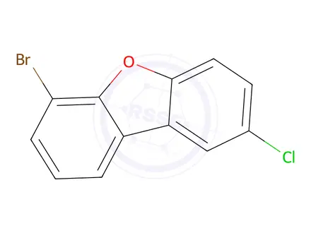 Chemical structure of 6-Bromo-2-chlorodibenzo[b,d]furan
