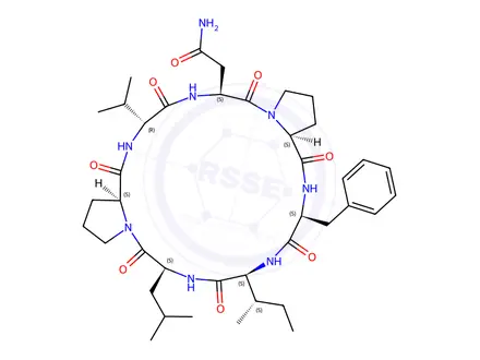 Chemical structure of axinastatin 3