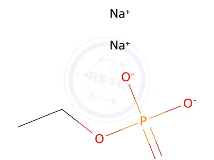 Chemical structure of Phosphoric acid ethyldisodium salt