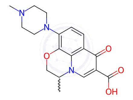 Chemical structure of Ofloxacin EP Impurity C