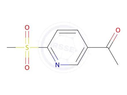 Chemical structure of 1-(6-(Methylsulfonyl)pyridin-3-yl)ethanone