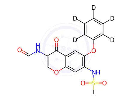 Chemical structure of Iguratimod-d5