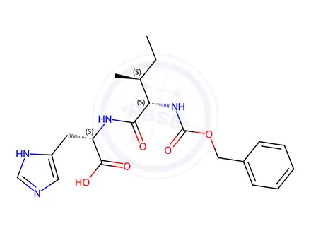 Chemical structure of Z-Ile-His-OH
