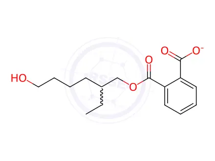 Chemical structure of Mono(2-ethyl-6-hydroxyhexyl) Phthalate