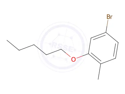 Chemical structure of 4-Bromo-1-methyl-2-(pentyloxy)benzene