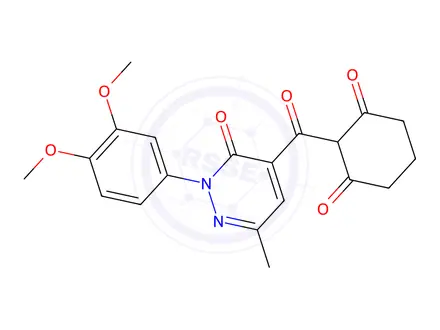 Chemical structure of Dioxopyritrione
