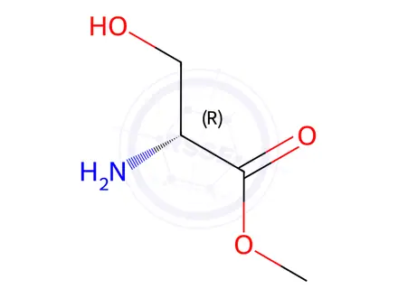 Chemical structure of methyl D-serinate