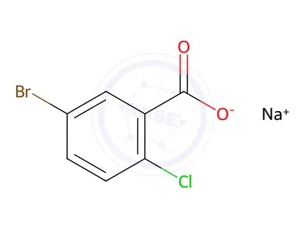 Chemical structure of 5-Bromo-2-chlorobenzoic Acid Sodium salt