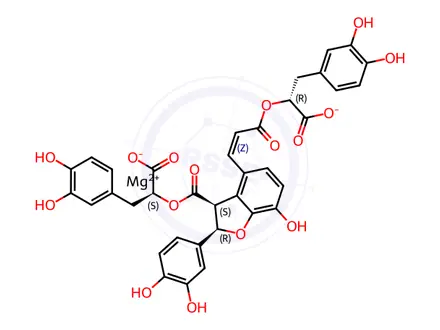 Chemical structure of Monomethyl lithospermate B
