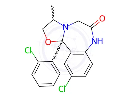 Chemical structure of Mexazolam