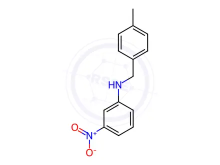 Chemical structure of N-(4-methylbenzyl)-3-nitroaniline