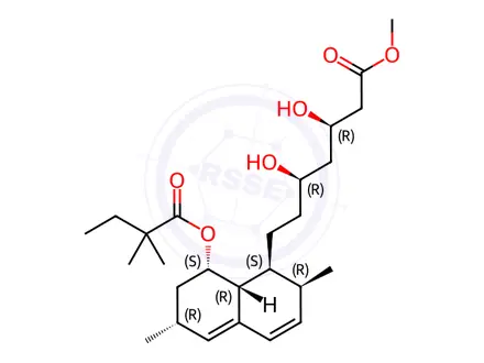 Chemical structure of Simvastatin Hydroxy Acid Methyl Ester