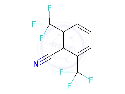 Chemical structure of 2,6-Bis(Trifluoromethyl)Benzonitrile