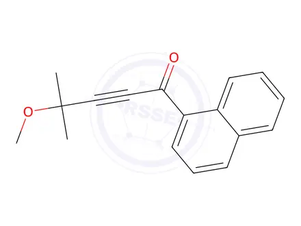 Chemical structure of 4-METHOXY-4-METHYL-1-NAPHTHALEN-1-YL-PENT-2-YN-1-ONE