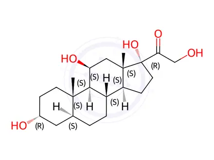 Chemical structure of allo-3α-Tetrahydro cortisol