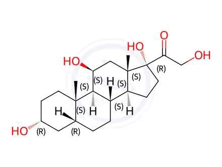 Chemical structure of Tetrahydrocortisol