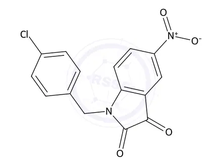 Chemical structure of 1-(4-Chlorobenzyl)-5-nitroindoline-2,3-dione