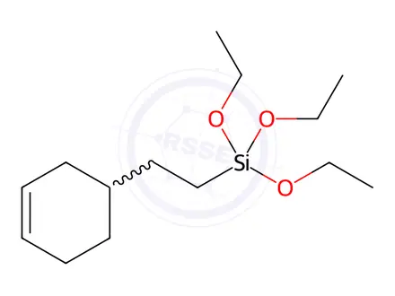 Chemical structure of 2-[(3-cyclohexene-1-yl)ethyl]triethoxysilane