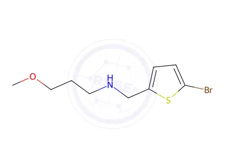 Chemical structure of n-((5-Bromothiophen-2-yl)methyl)-3-methoxypropan-1-amine