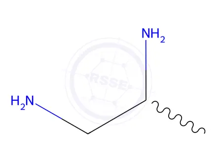 Chemical structure of platinum propylenediamine dichloride