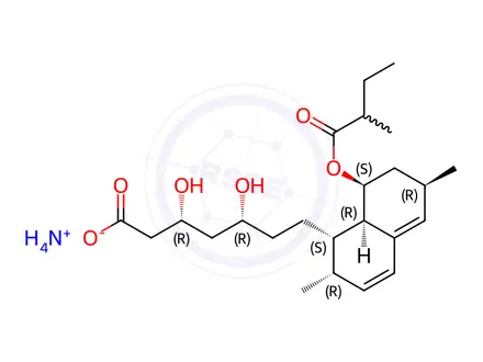 Chemical structure of Mevinolinic Acid, Monoammonium Salt