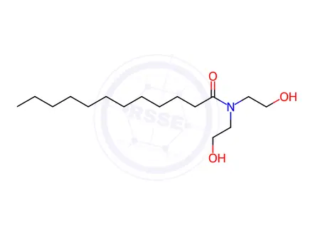 Chemical structure of Lauric acid diethanolamide Solution in Methanol