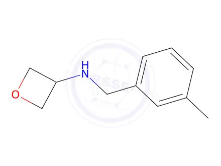 Chemical structure of N-(3-methylbenzyl)oxetan-3-amine
