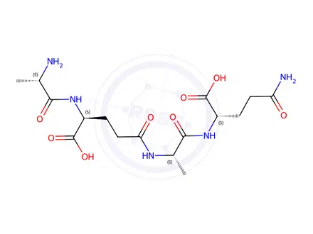 Chemical structure of L-alanyl-gamma-L-glutamyl-L-alanyl-L-glutamine