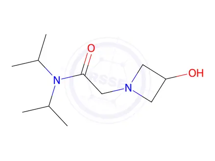 Chemical structure of 2-(3-hydroxyazetidin-1-yl)-n,n-bis(propan-2-yl)acetamide