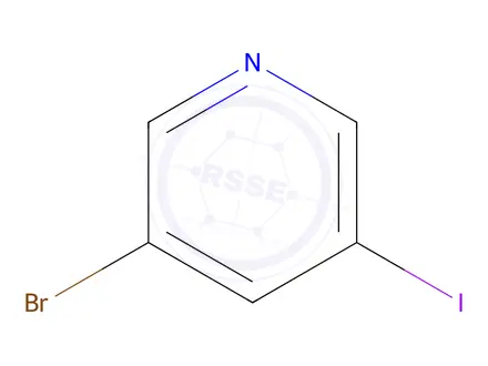 Chemical structure of 3-BROMO-5-IODOPYRIDINE